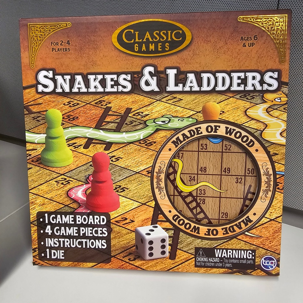 NEW Snakes and Ladders BoardGame for Kids Ages 6 & Up Family Fun